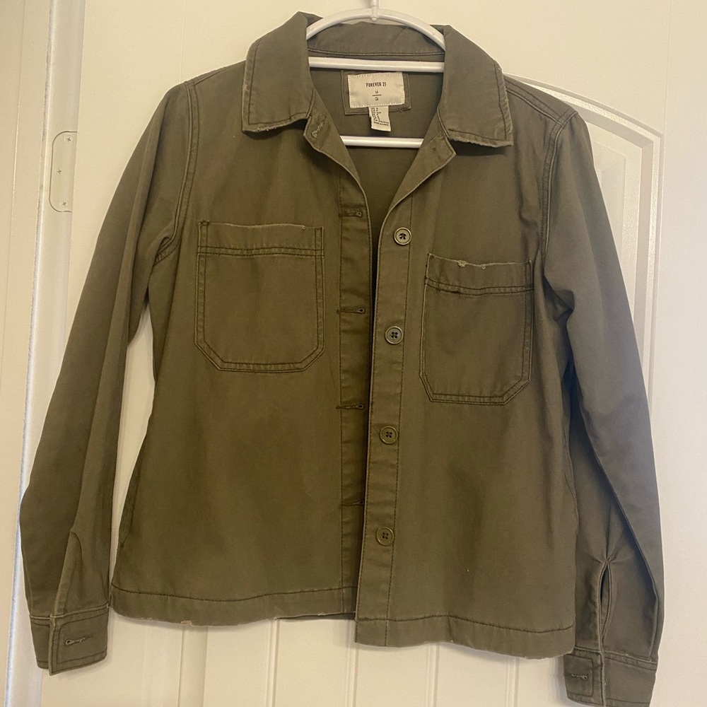 Army green jacket from forever 21